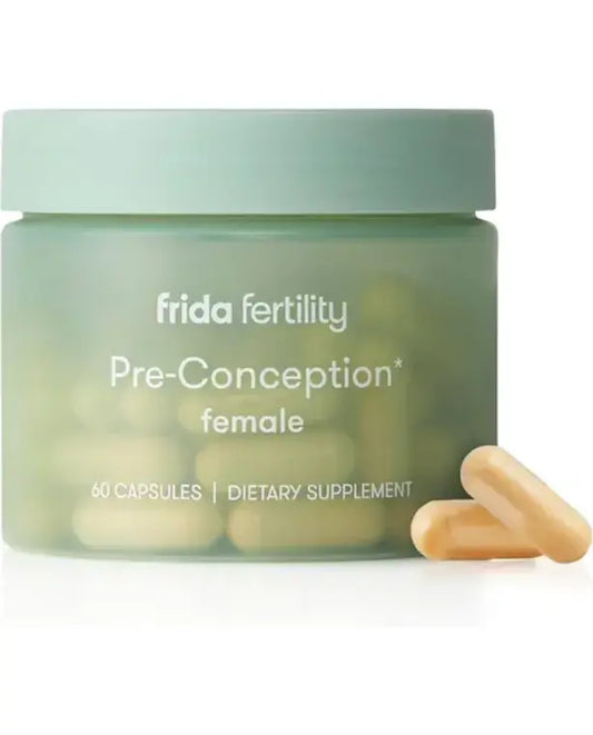 Frida Fertility Pre-Conception Fertility Supplement for Women - Support Egg Function, Regular Menstrual Cycle | 60 Capsules, 30 Day Supply