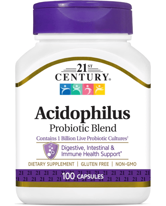 21st Century Acidophilus Capsules, 100 Count