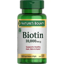 Nature’s Bounty Biotin 10,000 mcg, 120 Rapid Release Softgels Nature's Bounty
