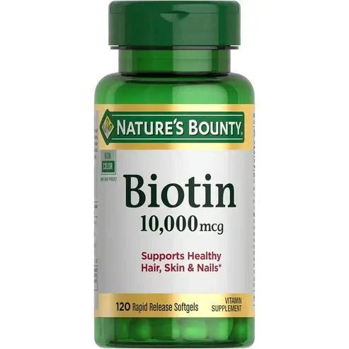 Nature’s Bounty Biotin 10,000 mcg, 120 Rapid Release Softgels Nature's Bounty
