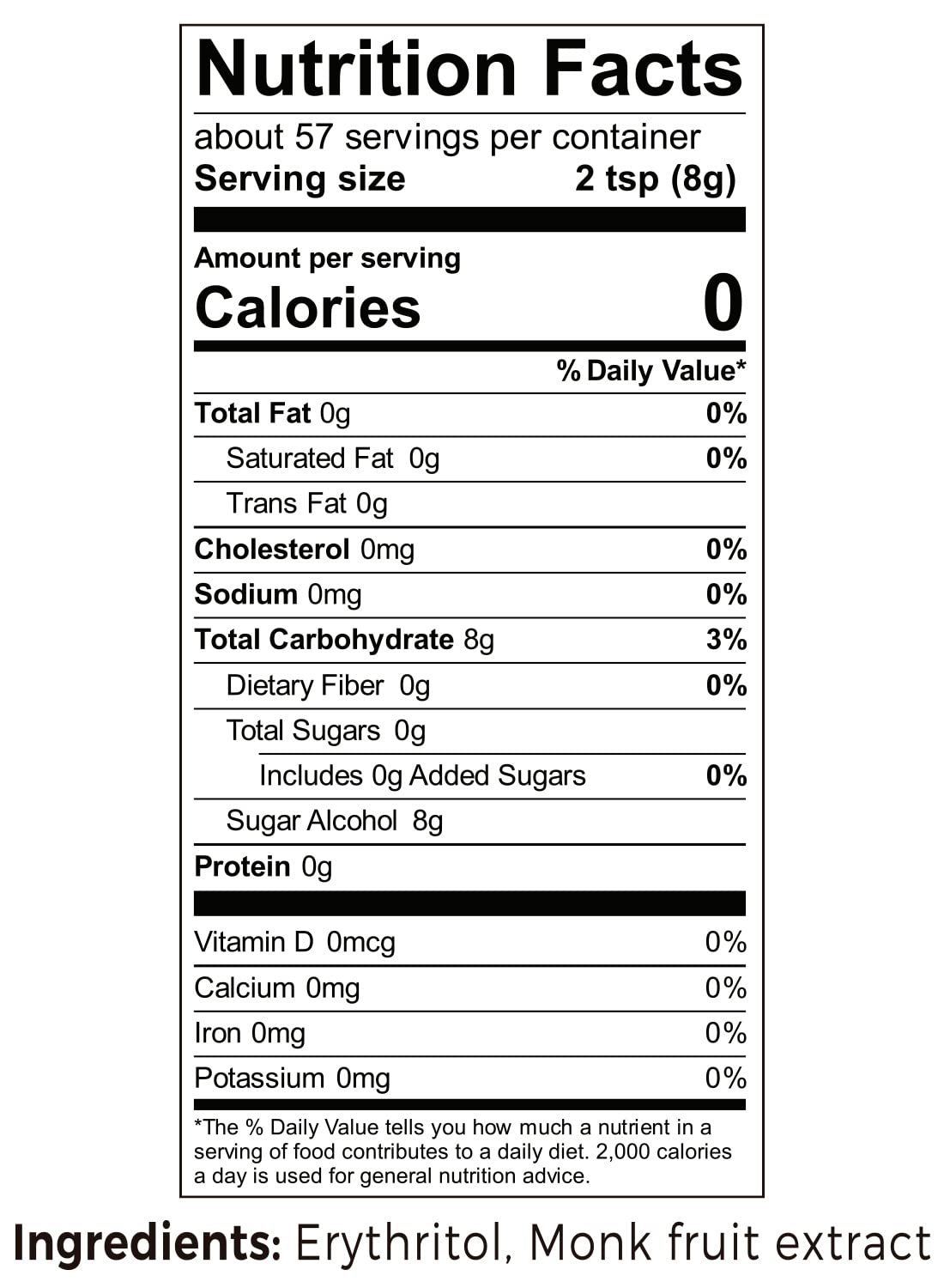 Nativo Monk Fruit and Erythritol Sweetener 1:1 - Granular - Sugar Substitute - Non GMO - 0 Glycemic - Keto and Paleo Friendly - 1 Pound bag (Classic)