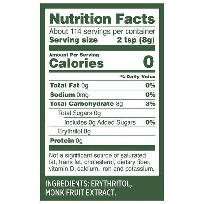 Whole Earth, Plant-Based Sugar Alternative - Golden Sweetener Erythritol & Monk Fruit, Zero Calories, No Artificial Colors and Keto Friendly (32Oz / 2Lb)