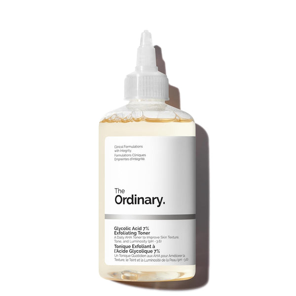 The Ordinary Glycolic Acid 7% Exfoliating Toner, Brightening and Smoothing Daily Toner for More Even-Looking Skin Tone The ordinary