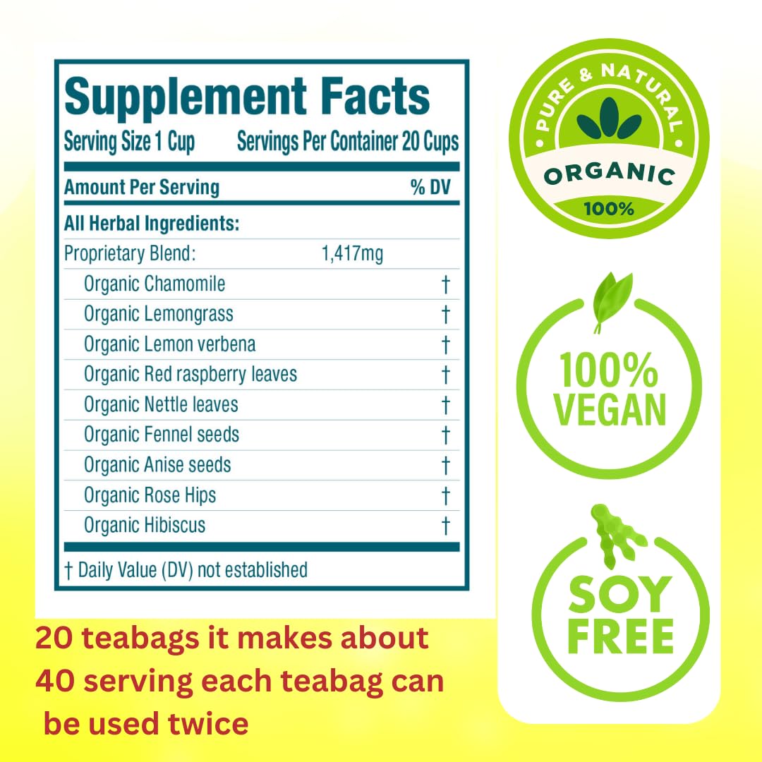 Lactation tea, healthy nursing by Secrets of Tea - ( Up to 40 Servings)