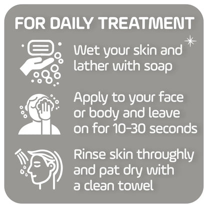 Asepxia Deep Cleansing Acne Treatment Bar Soap with Baking Soda and 2% Salicylic Acid, 4 Ounce Asepxia