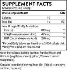 Thorne Super EPA - Omega-3 Fatty Acids EPA 425mg and DHA 270mg Supplement - Support Healthy Heart, Brain, Cardiovascular, Joints, and Skin - Gluten-Free, Dairy-Free, Soy-Free - 90 Gelcaps THORNE