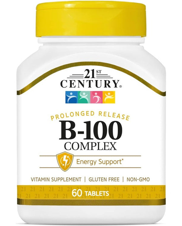 21st Century B 100 Complex Prolonged Release Caplets, 60 Count (Pack of 1) 21st Century