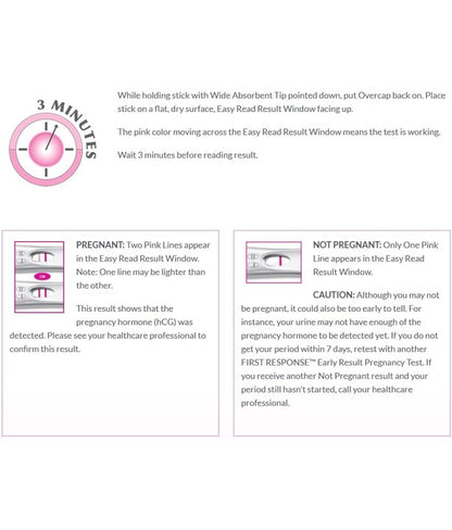 First Response Early Result Pregnancy Test, 3 Pack (Packaging & Test Design May Vary)