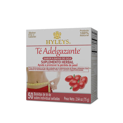 Hyleys Slim Tea Weight Loss Herbal Supplement with Goji Berry - 50 Tea Bags