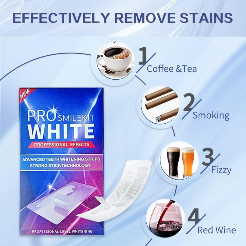Maycharm Teeth Whitening Strips, Reduced Sensitive White Strips, Enamel Safe Teeth Whitening Strips, Whitening Without The Harm (14 Strips (7 Count Pack))