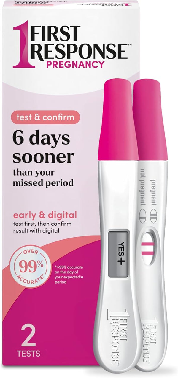 First Response Test & Confirm Pregnancy Test, 2 tests FIRST RESPONSE