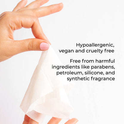 All-Natural Feminine Intimacy Towelette Wipes with Coconut Oil and Aloe Vera, Promotes Feminine Health & Helps Alleviate Irritation - Vegan and Cruelty Free, 10ct