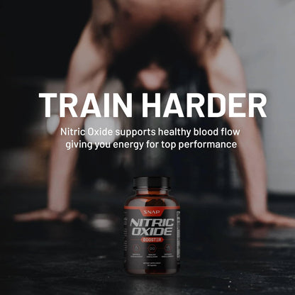 Snap Supplements Nitric Oxide Booster, Nitric Oxide Supplement for Blood Circulation and Blood Flow, 60 Capsules