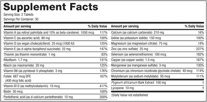 Roman Daily Multivitamin for Men | Supports Physical Activity, Brain + Heart Health, and Immune System with 23 Key Nutrients Including Calcium, Magnesium, and Zinc | 30-Day Supply (60 Tablets)