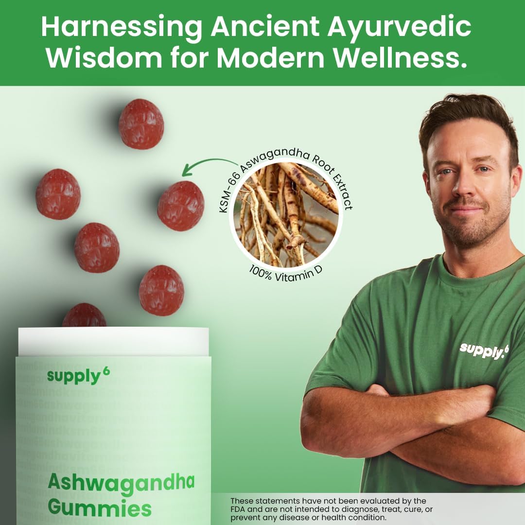 KSM-66 Ashwagandha & Vitamin D Gummy - 60 Count
