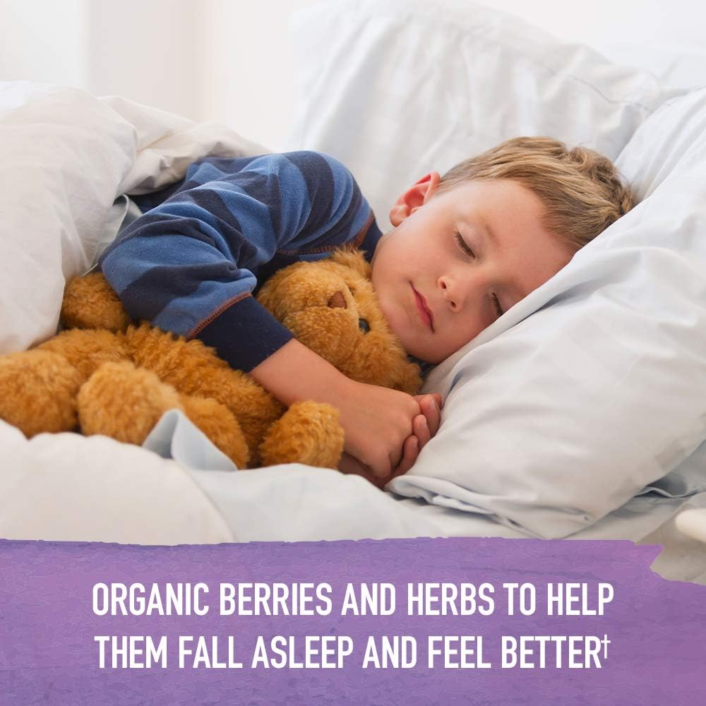 Garden of Life Organics Elderberry Immune Support for Kids with Zinc, Vitamin C - Kids Elderberry & Sleep Immune Syrup Liquid, Bedtime Herbs for Children, No Alcohol, No Added Sugar, 3.92 fl oz