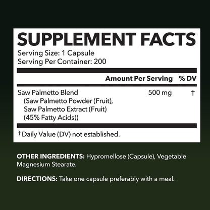 Havasu Nutrition Saw Palmetto Prostate Supplements for Men to Extenze Youth & Reduce Prostate Inflammation | DHT Blocker Hair Growth for Men to Reduce Balding