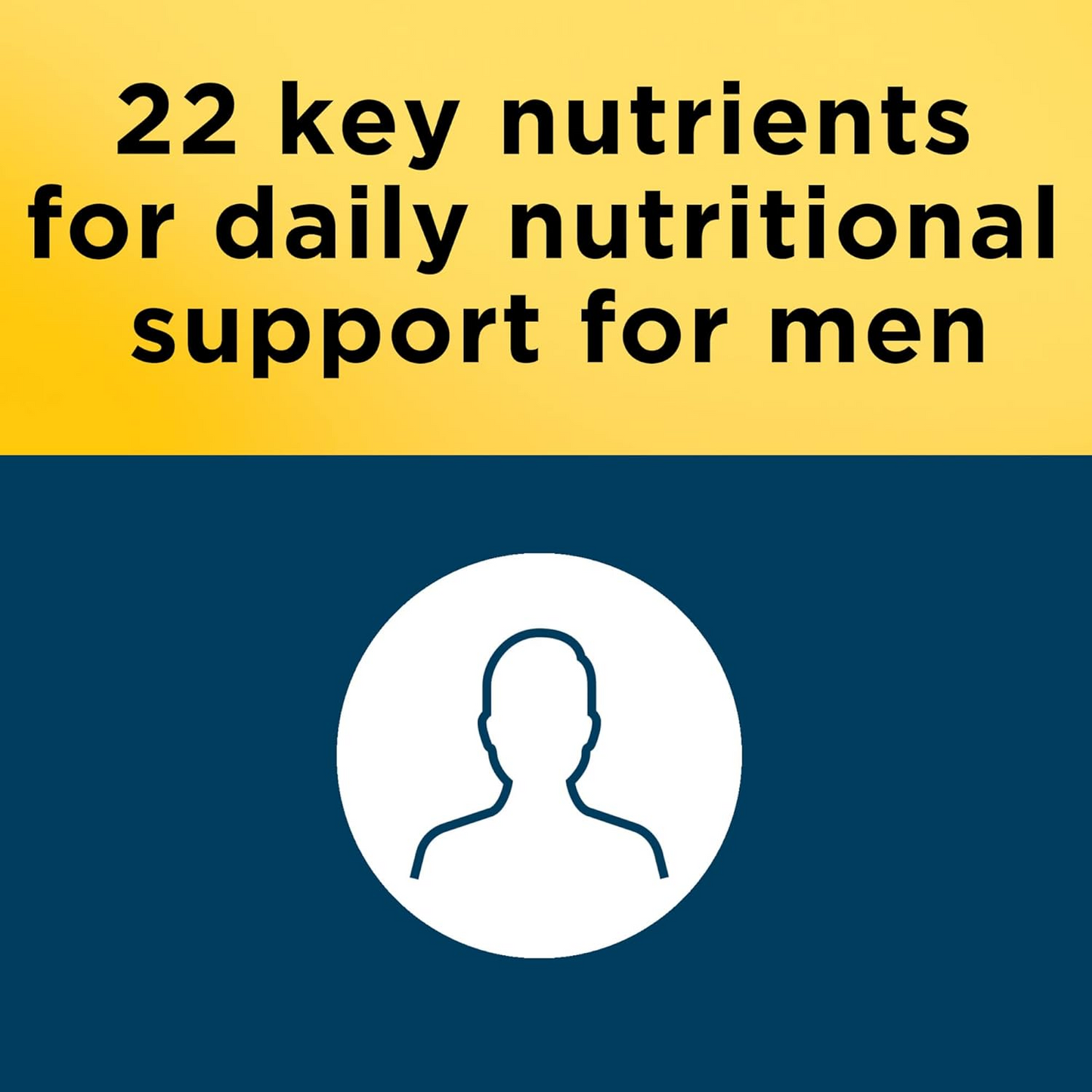 Nature Made Multivitamin For Him with No Iron, Men's Daily Nutritional Support, 90 Tablets, 90 Day Supply