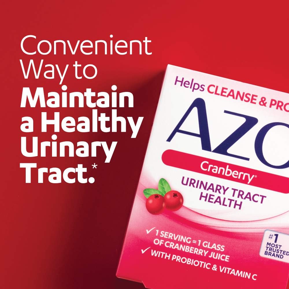 AZO Cranberry Urinary Tract Health Dietary Supplement, Sugar Free, 100 Count