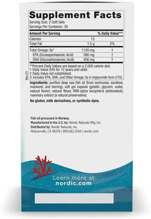 Nordic Naturals Ultimate Omega 2X Teen, Strawberry - 60 Mini Soft Gels - 1120 mg Total Omega-3s with EPA & DHA - Brain Health, Positive Mood, Social Development, Learning - Non-GMO - 30 Servings Vitamins Depots