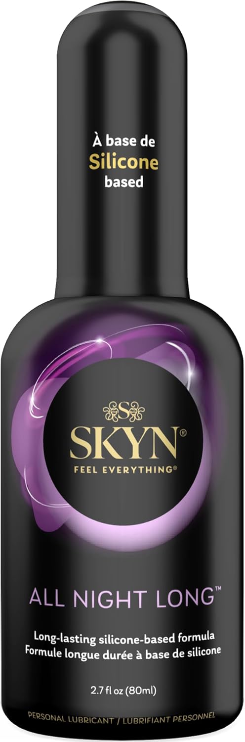 SKYN All Night Long Silicone-Based, Long Lasting Lube 2.7 oz SKYN