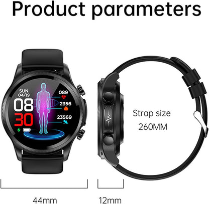 Geekran Smartwatch, Upgrade Non-invasive Blood Glucose Test Smart Watch, Blood Sugar Monitoring Smartwatch Fitness Watch with Blood Pressure Blood Oxygen Tracking Bluetooth Watch (Black - B)