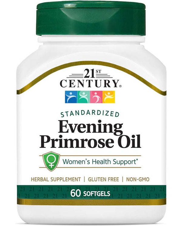 21st Century Evening Primrose Oil Softgels, 60 Count 21st Century