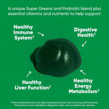 Goli SuperGreen Gummy Vitamin - 60 Count - Essential Vitamins and Minerals - Plant-Based, Vegan, Gluten-Free & Gelatin Free GOLI