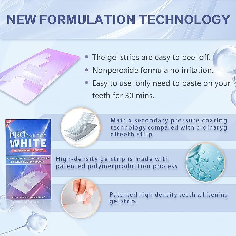 Maycharm Teeth Whitening Strips, Reduced Sensitive White Strips, Enamel Safe Teeth Whitening Strips, Whitening Without The Harm (14 Strips (7 Count Pack))
