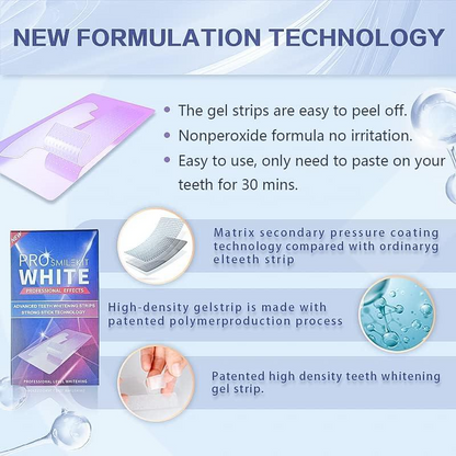 Maycharm Teeth Whitening Strips, Reduced Sensitive White Strips, Enamel Safe Teeth Whitening Strips, Whitening Without The Harm (14 Strips (7 Count Pack))