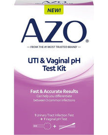 AZO Urinary Tract Infection (UTI) Test Strip + Vaginal pH Test Kit

