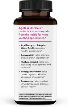 LifeSeasons - Ageless Skincare - Anti Aging Supplement - Antioxidant Complex - Fights Wrinkle Lines - Acai Berry, Astaxanthin, Resveratrol, R-Alpha Lipoic Life Seasons