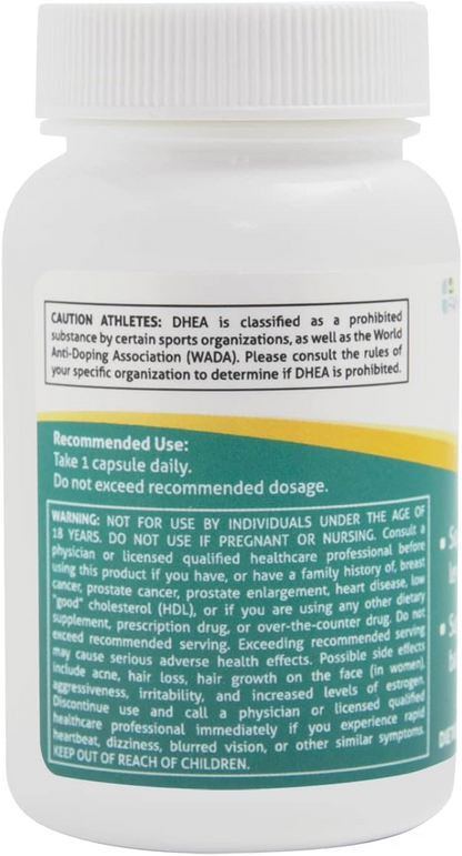 Fairhaven Health DHEA 50mg Capsules | Supports Metabolism, Bone Health, Hormone Levels and Energy Levels - 60 Count