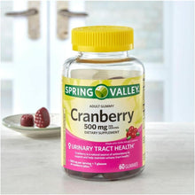 Spring Valley Cranberry Gummies Dietary Supplement, 500 mg, 60 Count Spring Valley