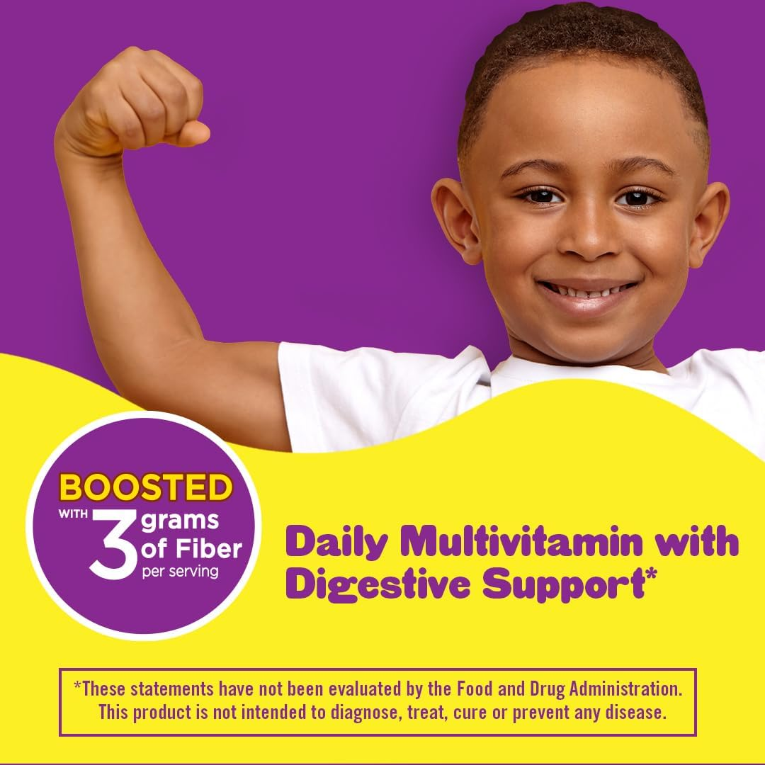 L'il Critters Multi Plus Digestion Gummy Daily Multi Vitamin for Kids, Digestive Support Support, 90 Gummies