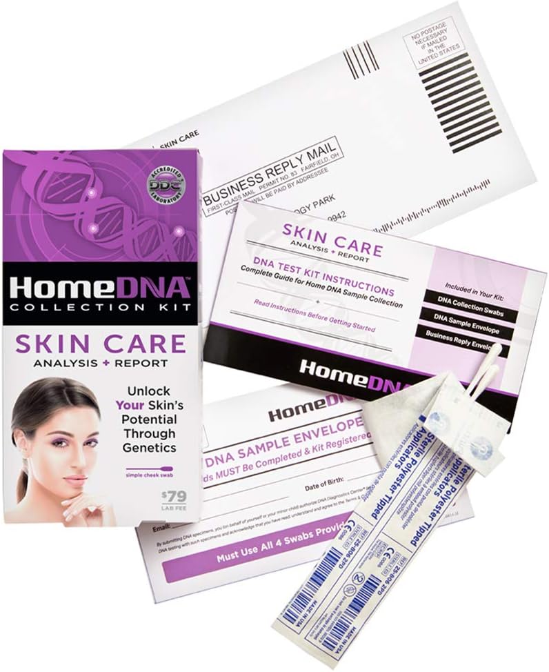 HomeDNA Skin Care at-Home DNA Test Kit | Lab Fees NOT Included | Kit ONLY