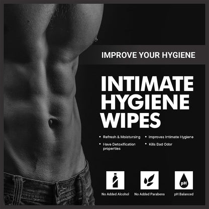 Skin Elements Intimate Hygiene Wipes | pH Balanced Wipes with Tea Tree Oil | Avoids Itching and Bad Odor | Pack of 30 Individually Wrapped Wipes
