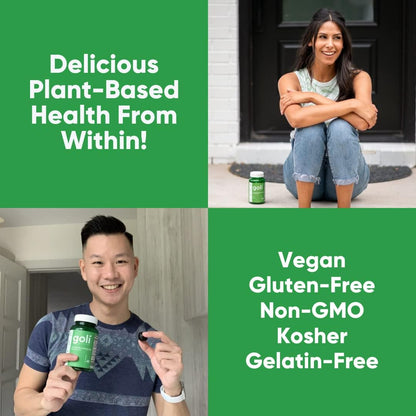 Goli SuperGreen Gummy Vitamin - 60 Count - Essential Vitamins and Minerals - Plant-Based, Vegan, Gluten-Free & Gelatin Free
