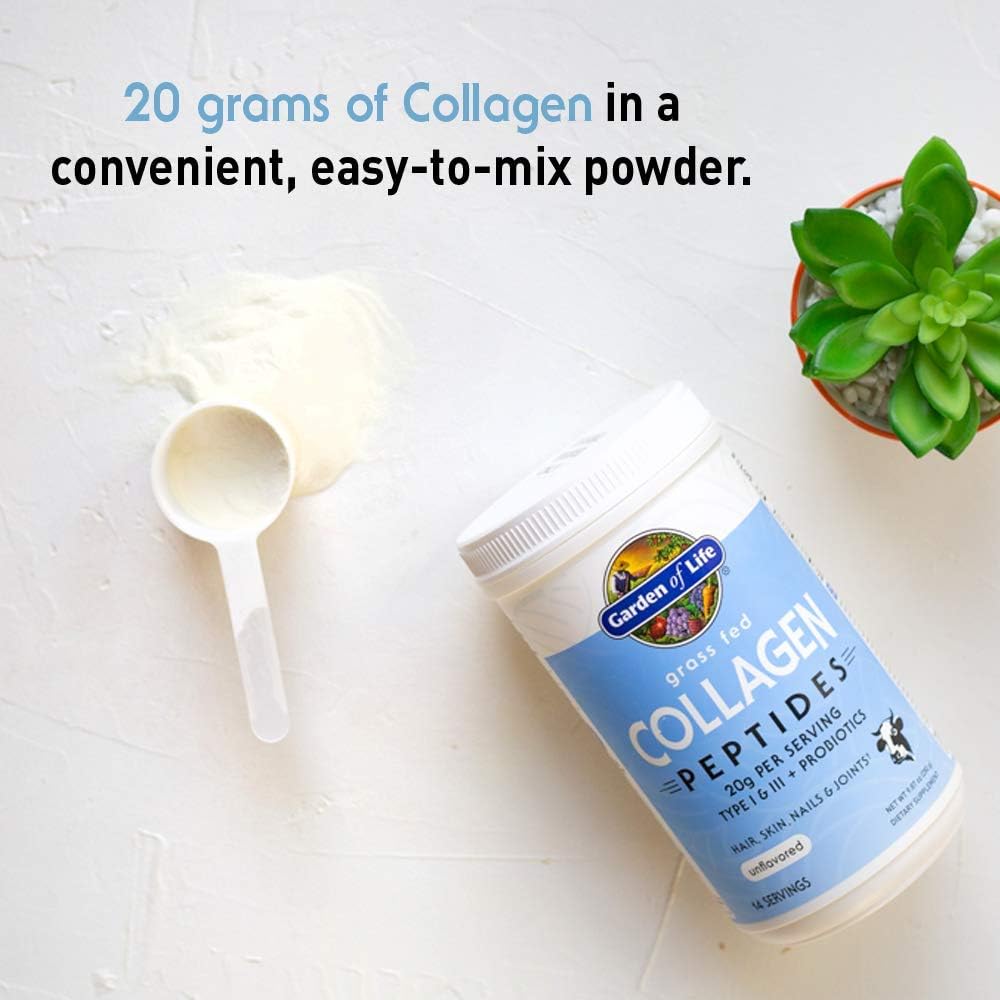 Garden of Life Grass Fed Collagen Peptides Powder, 14 servings