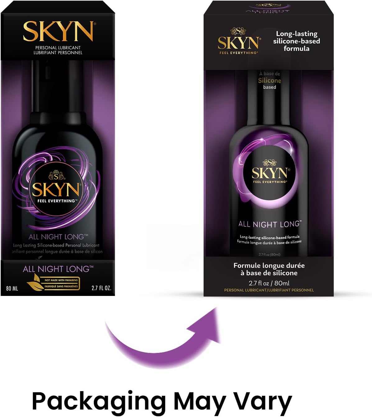 SKYN All Night Long Silicone-Based, Long Lasting Lube 2.7 oz