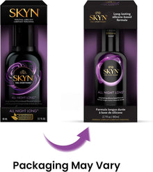 SKYN All Night Long Silicone-Based, Long Lasting Lube 2.7 oz SKYN