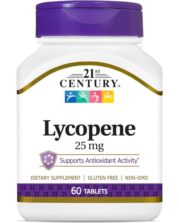 21st Century Lycopene 25 mg Tablets, 60 Count (22400)