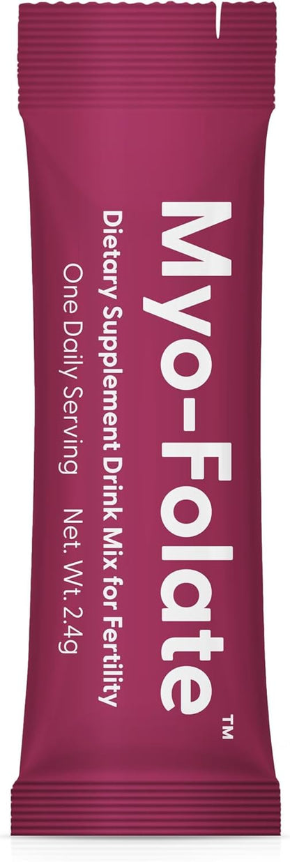 Fairhaven Health Myo-Folate Powder for Women - 1 Per Day, Female Fertility Supplement, Ovarian Health and Egg Quality - 2000 mg Myo-Inositol and 333 mcg Methylfolate – 30 Individual Packets
