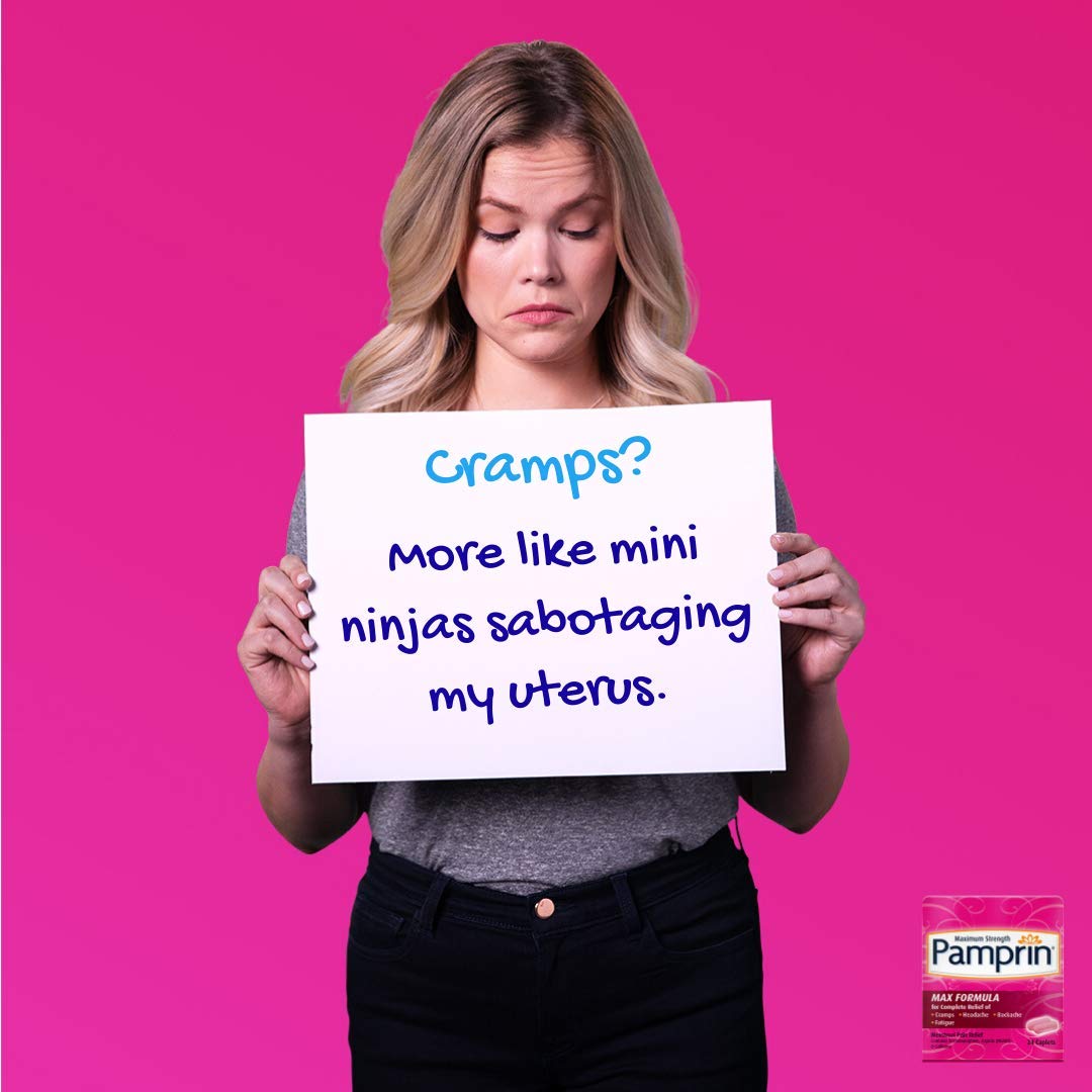 Pamprin Max Menstrual Pain Relief, Maximum Strength, Caplets, 24 ct.