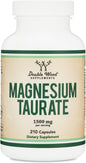 Double Wood Magnesium Taurate, 1,500mg per Serving, 210 Vegan Capsules