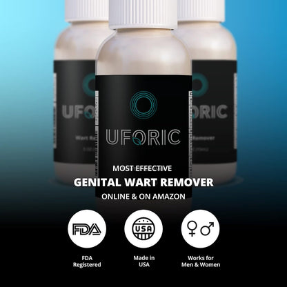 Uforic Health Wart Remover - Maximum Strength Genital Wart Treatment & Plantar Wart Removal - for Men & Women (1-Pack)
