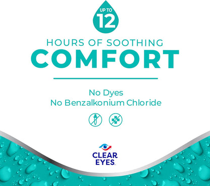 Clear Eyes for Sensitive Eyes, Redness Reliever Eye Drops, 0.5 oz
