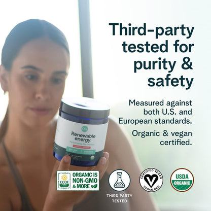 Ora Organic Natural Pre Workout Powder - Raspberry Lemonade Flavor- Provides Jitter Free Energy, Focus, Hydration, & Endurance - Vegan, Certified Organic, Soy, Dairy, & Gluten Free, 20 Servings