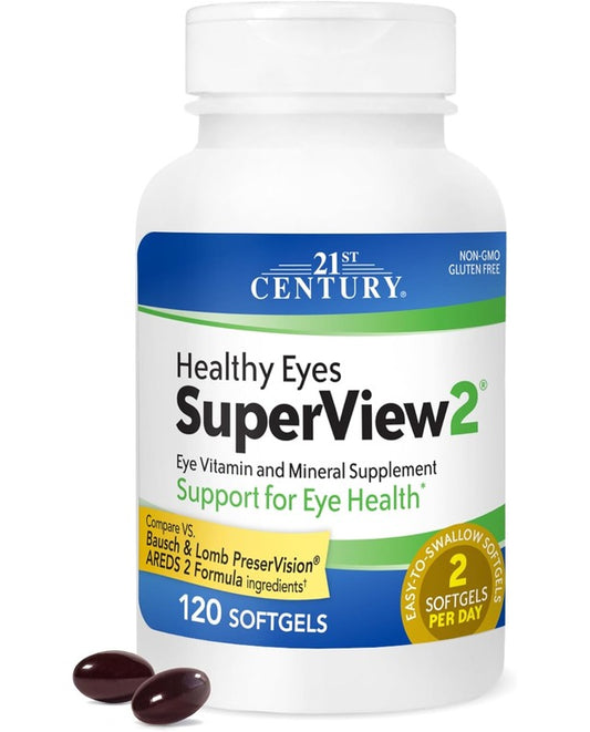 21st Century Healthy Eyes SuperView 2 Softgels, 120 Count