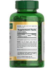 Nature's Bounty Magnesium Glycinate 240mg Supplement Capsules (180 ct.) Nature's Bounty
